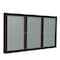 Ghent Indoor/Outdoor Enclosed Vinyl Bulletin Board, Bronze Aluminum Frame, 4'H x 8'W, 3 Door, Silver PB34896VX-193 - alternate 1