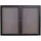 Quartet Enclosed Fabric Bulletin Board 36" x 48", 2 Door 2364L - alternate 1