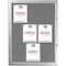 M&T Displays Enclosed Lockable Gray Felt Bulletin Showboard, 9x8.5x11 Inch Silver Aluminum 28.54x38.78 USBN1409A4X2000 - alternate 1