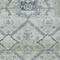 Homeroots 8' X 10' Artichoke Green Denim Blue And Silver Floral Washable Indoor Outdoor Area Rug 588855 - alternate 3