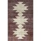 Jonathan Y Peyton Minimalist Geometric Totem Non-Slip Machine-Washable Brown/Cream 3 ft. x 5 ft. Area Rug WSH510G-3 - alternate 1