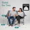 Serenelife Camping Loveseat for Couples, Friends & Families, Double Camping Chair, Foldable Two Person Camping SLCPLSGY - alternate 2