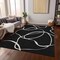 Homeroots 9' X 12' Black And Ivory Abstract Washable Indoor Outdoor Area Rug 597461 - alternate 2