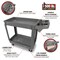 Performance Tool Poly Service Cart, 30 x 16 in., 2-Shelf Utility Cart, 500 lb Capacity W53991 - alternate 2