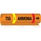 Brady TSS LIQ AMMONIA HIGH Pipe Marker, 9in H x 8in W, Fits Pipes 1.5in Dia. Thru 2.375in Dia. 145792 - alternate 1