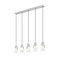 Z-Lite Aimie 5-Light Linear Chandelier, 6 in W, Brushed Nickel 828P6-5L-BN - alternate 2