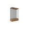 Ghent 76''H x 48''W x 20''D Edge Display Case 12'' Base w/ Harbor Back & Satin Frame 94LFHB-SN-PUO - alternate 1