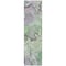 Homeroots 8' Runner Green Abstract Washable Non Skid Indoor Outdoor Runner Rug 559178 - alternate 3