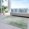 Homeroots 9' X 12' Artichoke Green Geometric Washable Indoor Outdoor Area Rug 608086 - alternate 2