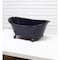 Homeroots 3" Blue Metal Hand Painted Decorative Tub Tabletop Sculpture 399648 - alternate 4