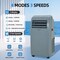 Edendirect 12,000 BTU (7,800 BTU DOE) Portable Air Conditioner Cools 450 sq. ft. with Dehum & Remote, Swing ZR-SPF2-10HG - alternate 2