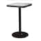 Leisure Craft 24" Square Perforated Pedestal Table, Portable, 40"H, Granite SQ24TAB40-GRANITE - alternate 1