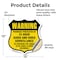 Signmission 24 Hour Surveillance Shield Sign Warning, 12 Inch X 12 Inch, Vinyl Decal SHI-D-12-354 - alternate 4