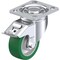 Blickle Swivel Plate Caster, PU, 4", Brake, Load Rating: 600 lb. LH-ALST 100K-14-FI - alternate 1