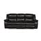 Homeroots 86" Brown Faux Leather Sofa With Black Legs 366304 - alternate 1