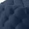 Homeroots 33" Navy Blue Linen Tufted Round Cocktail Ottoman 568054 - alternate 3