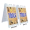 Signmission Tools, A-Frame & 2 Decals Installed, Heavy-Duty Plastic Frame SBHD-D-2436-Tools - alternate 2