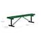 Leisure Craft Leisure Craft 6 FT Outdoor Bench without Back, Portable, Green B6XPP-GREEN - alternate 4