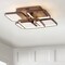 Jonathan Y Sebastian 17.5" Integrated LED Metal Flush Mount Ceiling Light, Coffee JYL7213A - alternate 4