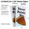 Signmission Sweet Potato Pie, Plastic Signs Only 24 Inch x 36 Inch, Corrugated Plastic, 2PK CSB-2436-2PACK-Sweet Potato Pie - alternate 2
