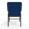 Flash Furniture 18.5"W Church Chair in Navy Blue Fabric, 4PK 4-XU-CH-60096-NVY-BAS-GG - alternate 2