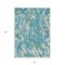 Homeroots 5' X 8' Teal Blue Ivory And Green Abstract Washable Indoor Outdoor Area Rug 600319 - alternate 4