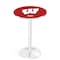 Holland Bar Stool Co 36" Chrome Wisconsin "W" Pub Table, 36" dia. Top L214C3636Wisc-W - alternate 1