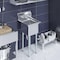 Amgood 24 in. x 23.5 in. Stainless Steel One Compartment Sink w/Faucet and 18 in. x 18 in. x 12 in. Bowl AMG SINK S1C-181812-F-K-Z - alternate 4