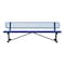 Leisure Craft Bench/Back, Surface Mount, 8ft., Blue B8WBSM-BLUE - alternate 1