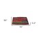 Homeroots 70" X 50" Red Kantha Silk Patchwork Throw Blanket with Embroidery 516589 - alternate 4