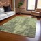 Homeroots 10' X 14' Artichoke Green And Fern Green Abstract Washable Indoor Outdoor Area Rug 609851 - alternate 3