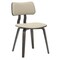 Leisuremod Modern Wooden Dining Chair, Dark Walnut Color Frame in Taupe, Clivo Collection CDDW-18TP - alternate 1
