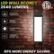 Beyond Led Technology LED Wall Sconce, Adj 18W/20W/22W, 2640 Lumens, Adj CCT 3000K-4000K-5000K, Black Housing MT-WS22AD-W83C-1454-011D - alternate 3