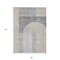 Homeroots 8' X 10' Silver Gray And Beige Geometric Washable Indoor Outdoor Area Rug 582731 - alternate 4