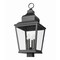 Z-Lite Raphael Sand Black 4 Light Outdoor Post Mount Fixture 5029PHXLS-BK - alternate 2