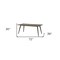 Homeroots 72" Dark Brown Solid Wood Dining Table 380477 - alternate 3