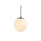 Jonathan Y Bleecker 7.75" Metal/Glass Globe LED Pendant, White/Oil Rubbed Bronze JYL9528B - alternate 1