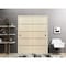 Sartodoors Sliding Closet Bypass Doors, Planum 0015 Natural Veneer and Aluminum Strips, Sturdy Rails Moldings PLANUM0015DBD-SHP-4896 - alternate 1