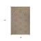 Homeroots 6' X 9' Beige Geometric Stain Resistant Indoor Outdoor Area Rug 531631 - alternate 2