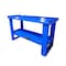 American Hawk Industrial Automotive Transmission Table With Shelf - Blue, Shop Table with Liquid Runoff Tray WDT-1K-BLU - alternate 2