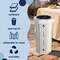 Happimess Fleur 25-Gallon Disposable Corrugated Cardboard Event Trash Can and Recycling Bin, Bridal Ivory, 2PK HPM1301C-SET2 - alternate 5