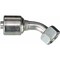 Gates Female DIN 24 Cone Swivel - Light Series with O-Ring - 45 Bent Tube MegaCrimp G25650-0615 - alternate 2