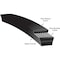 Gates V-Belt, Hi-Power II, B41, B, EPDM, 44 in, 0.66 in Top Width B41 - alternate 2