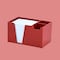 Acrimet Desktop Organizer Pencil, Pen, Paper, Clip, Caddy Holder (Plastic) (Paper Included) (Red Color) 954.VM - alternate 3