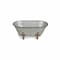 Homeroots 5" Gray Metal Hand Painted Decorative Tub Tabletop Sculpture 399640 - alternate 3
