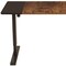 Homeroots 55" Adjustable Brown and Black and Black Computer Desk 528677 - alternate 2