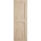 Ekena Millwork Rustic Two Equal Panel Flat Panel Pecky Cypress Faux Wood Shutters, 18"W x 44"H SHUFP18X44PCPR - alternate 5