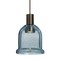 Besa Lighting Kiba Cord Pendant, Blue Bubble, Bronze Finish, 1x3W LED 1XT-KIBABL-LED-BR - alternate 1