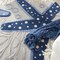 Homeroots 5' Navy Blue And Gray Round Starfish Indoor Outdoor Area Rug 546819 - alternate 3
