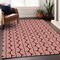 Homeroots 3' X 5' Red And Ivory Ogee Washable Indoor Outdoor Area Rug 601602 - alternate 2